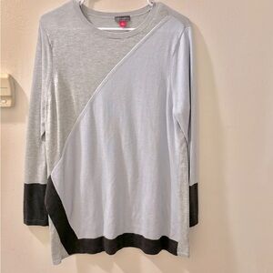 Vince Camuto Colorblock Blue & Gray women’s sweater size XL